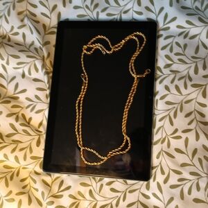 Elegant Gold Rope Chain Necklace